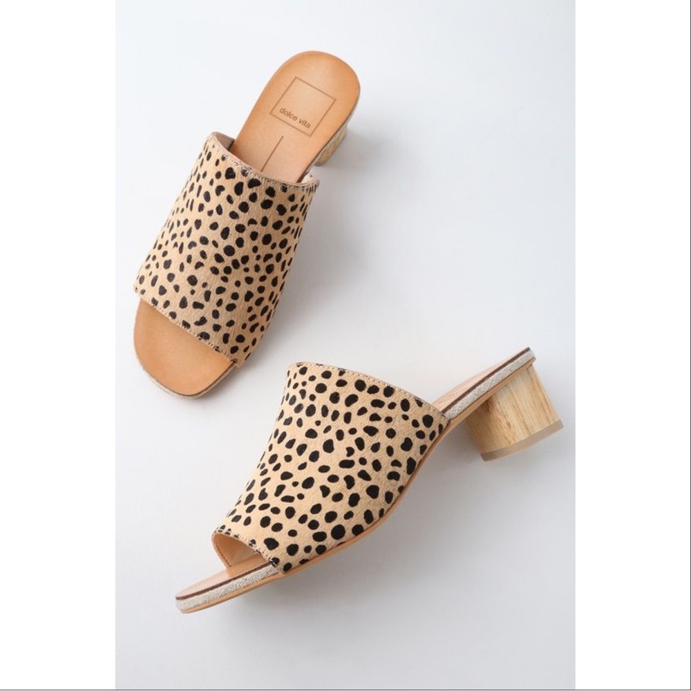 Dolce Vita Leopard Print Mule